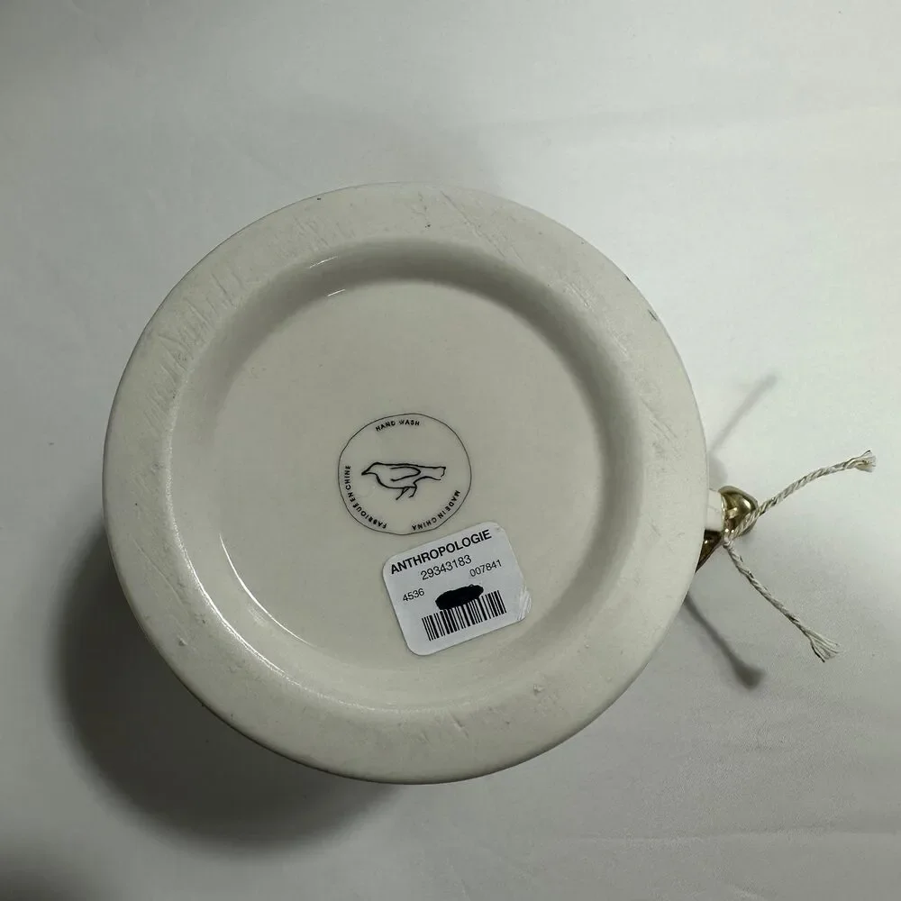 NWT Anthropologie Monogram K Coffee Mug